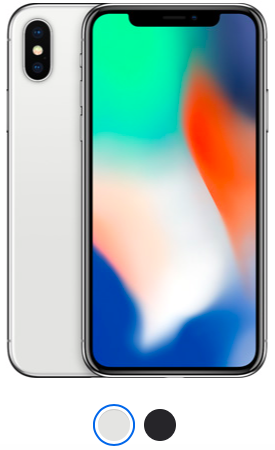 iPhone X srebrny