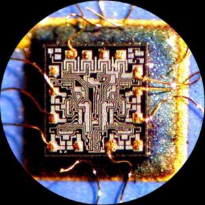 AmScope - obraz w powiększeniu-mikroelektronika