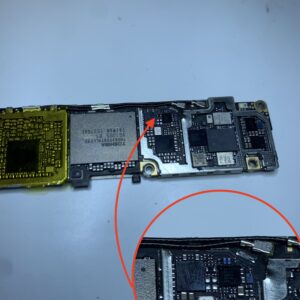 iPhone 6s uszkodzony procesor - wycięta ramka